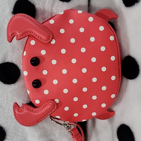 EUC- Kate Spade Peach Melba Shelly Crab Wristlet- Limited Edition & Discontinued - Picture 2 of 6